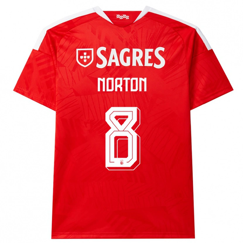 Danxen Män Andreia Norton #8 Röd Vit Gul Hemmatröja Matchtröjor 2026/27 Tröjor T-Tröja