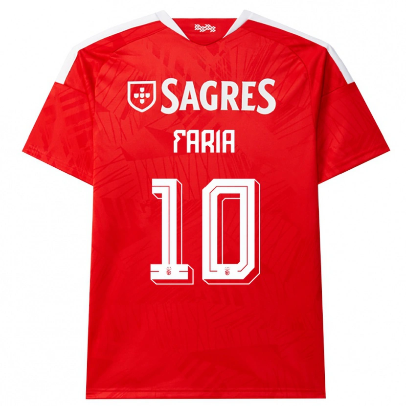 Danxen Män Andreia Faria #10 Röd Vit Gul Hemmatröja Matchtröjor 2026/27 Tröjor T-Tröja