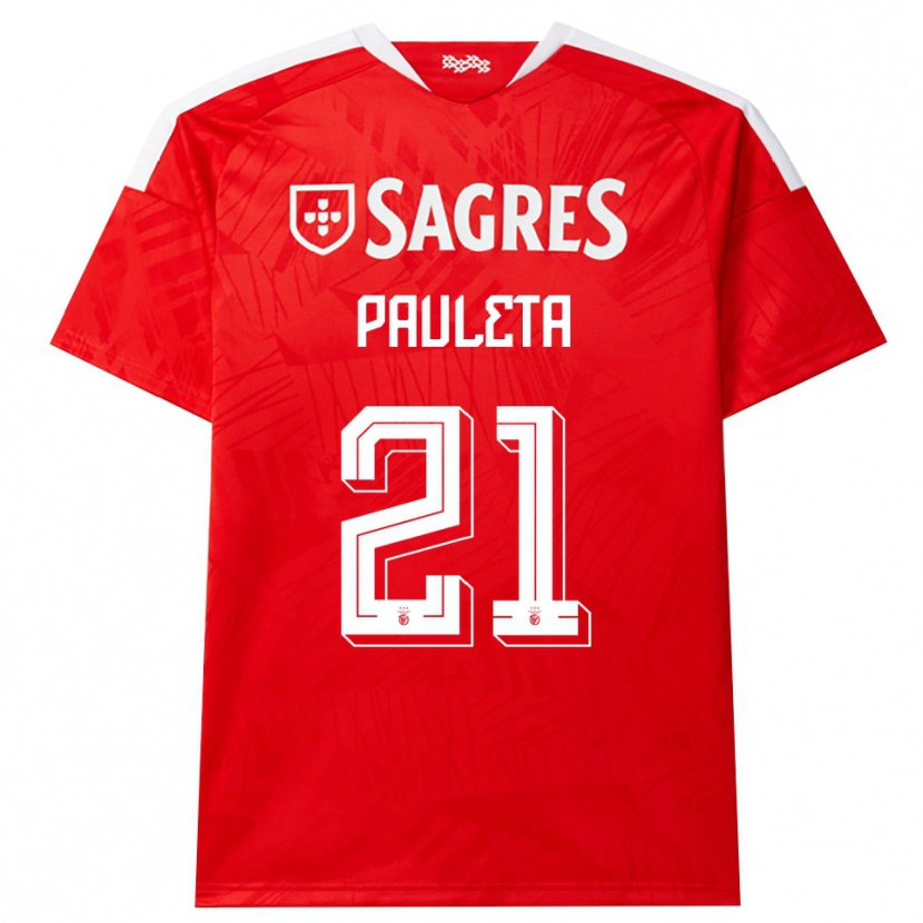 Danxen Män Pauleta #21 Röd Vit Gul Hemmatröja Matchtröjor 2026/27 Tröjor T-Tröja