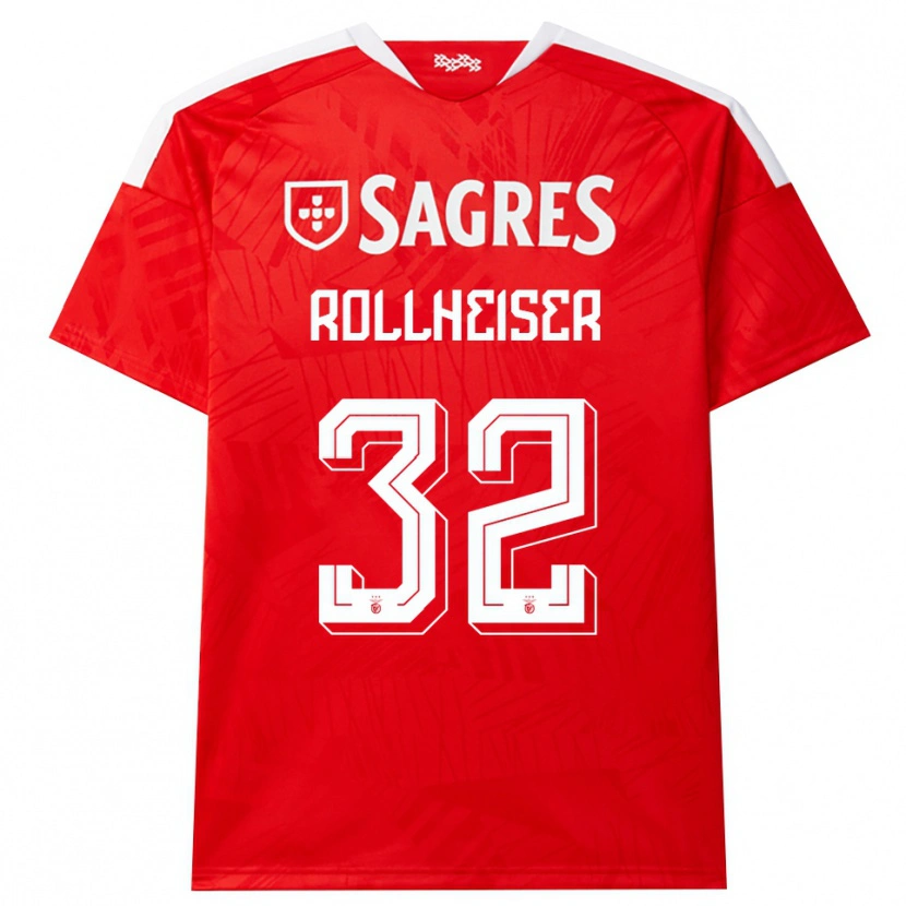Danxen Män Benjamín Rollheiser #32 Röd Vit Gul Hemmatröja Matchtröjor 2026/27 Tröjor T-Tröja