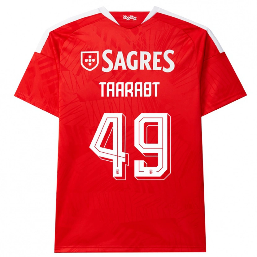 Danxen Män Adel Taarabt #49 Röd Vit Gul Hemmatröja Matchtröjor 2026/27 Tröjor T-Tröja