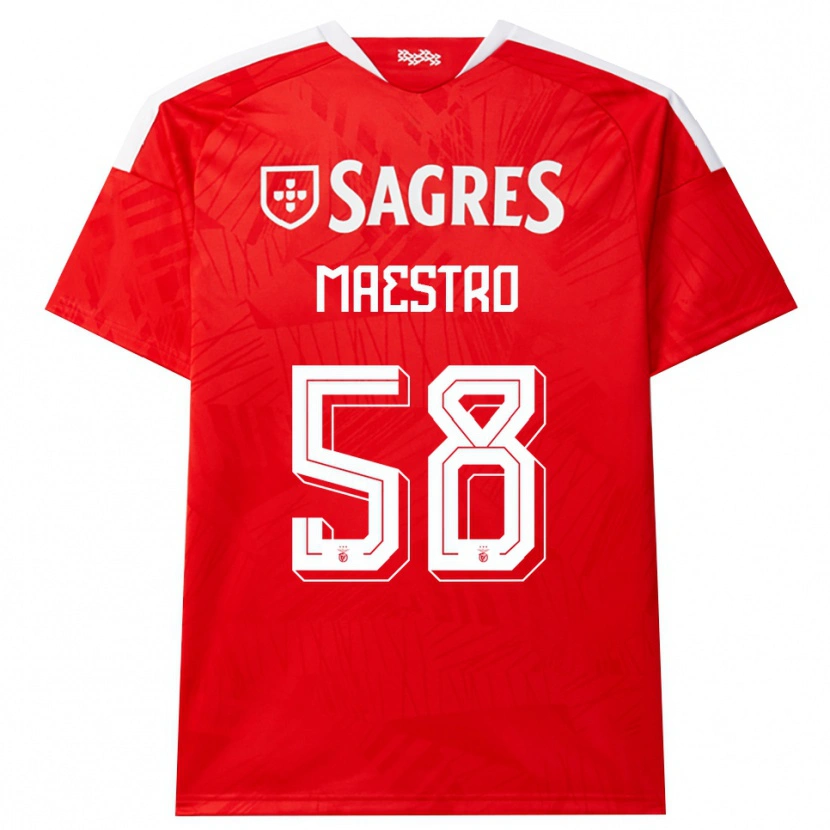 Danxen Män Maestro #58 Röd Vit Gul Hemmatröja Matchtröjor 2026/27 Tröjor T-Tröja