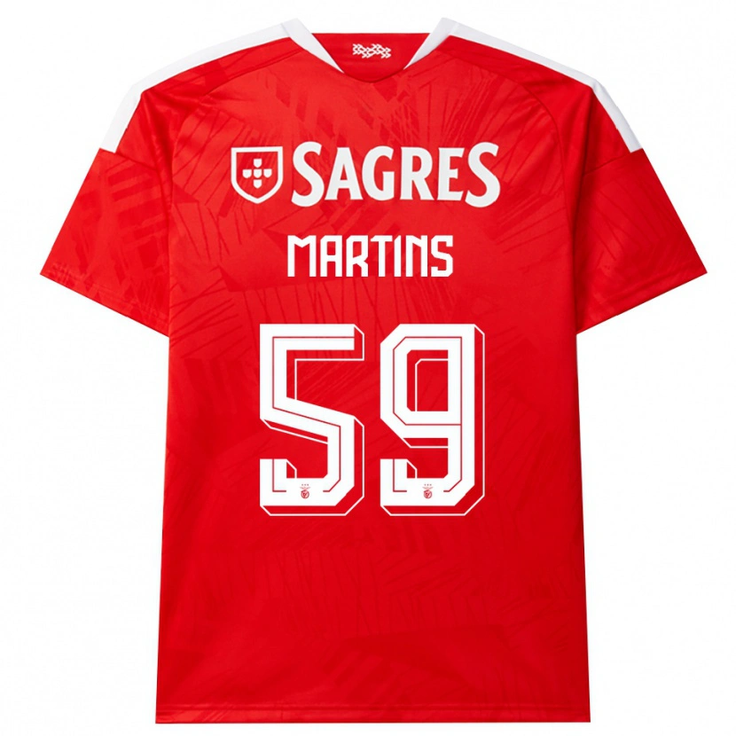 Danxen Män Leandro Martins #59 Röd Vit Gul Hemmatröja Matchtröjor 2026/27 Tröjor T-Tröja