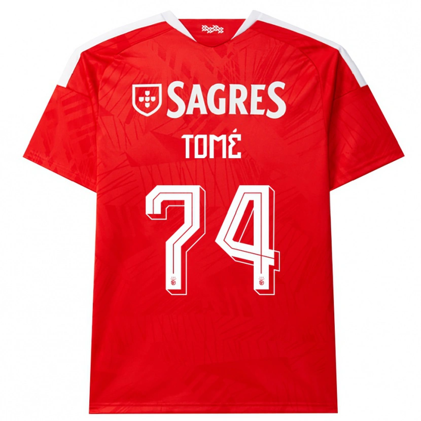 Danxen Män Olivio Tomé #74 Röd Vit Gul Hemmatröja Matchtröjor 2026/27 Tröjor T-Tröja