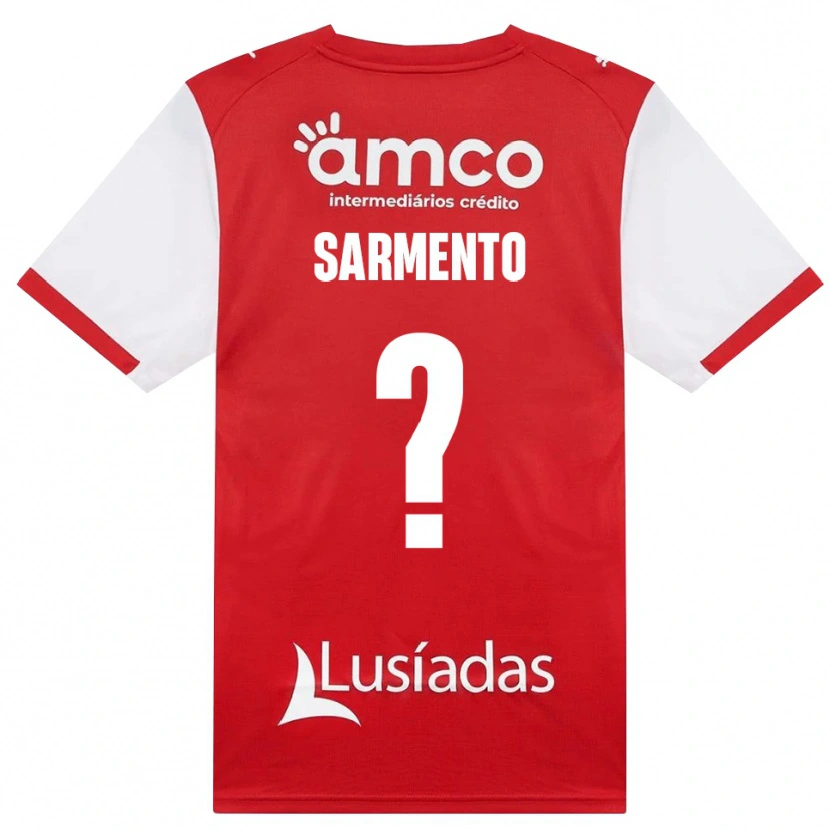 Danxen Män Bernardo Sarmento #0 Vit Röd Svart Hemmatröja Matchtröjor 2026/27 Tröjor T-Tröja