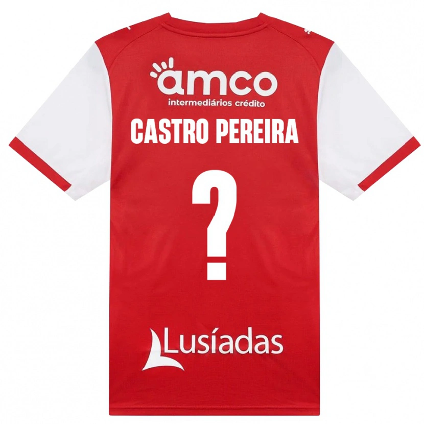 Danxen Män Rodrigo Castro Pereira #0 Vit Röd Svart Hemmatröja Matchtröjor 2026/27 Tröjor T-Tröja