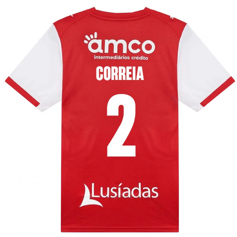 Danxen Män Nuno Correia #2 Vit Röd Svart Hemmatröja Matchtröjor 2026/27 Tröjor T-Tröja