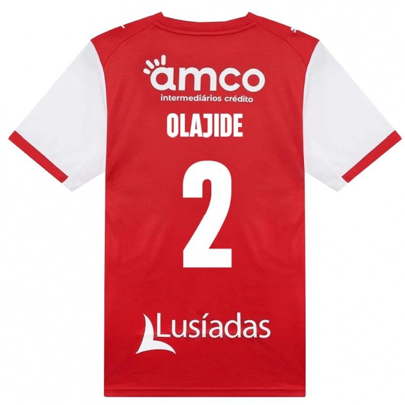 Danxen Män Mustapha Olajide #2 Vit Röd Svart Hemmatröja Matchtröjor 2026/27 Tröjor T-Tröja