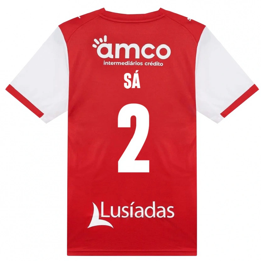 Danxen Män Henrique Sá #2 Vit Röd Svart Hemmatröja Matchtröjor 2026/27 Tröjor T-Tröja