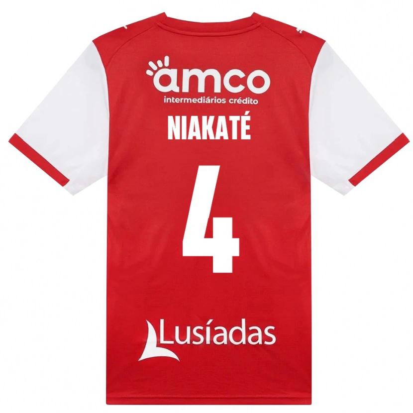 Danxen Män Sikou Niakaté #4 Vit Röd Svart Hemmatröja Matchtröjor 2026/27 Tröjor T-Tröja