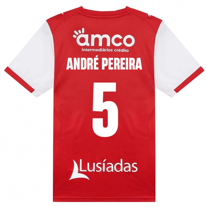 Danxen Män João Pereira #5 Vit Röd Svart Hemmatröja Matchtröjor 2026/27 Tröjor T-Tröja