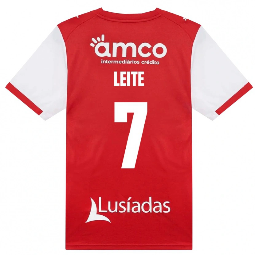 Danxen Män Afonso Leite #7 Vit Röd Svart Hemmatröja Matchtröjor 2026/27 Tröjor T-Tröja