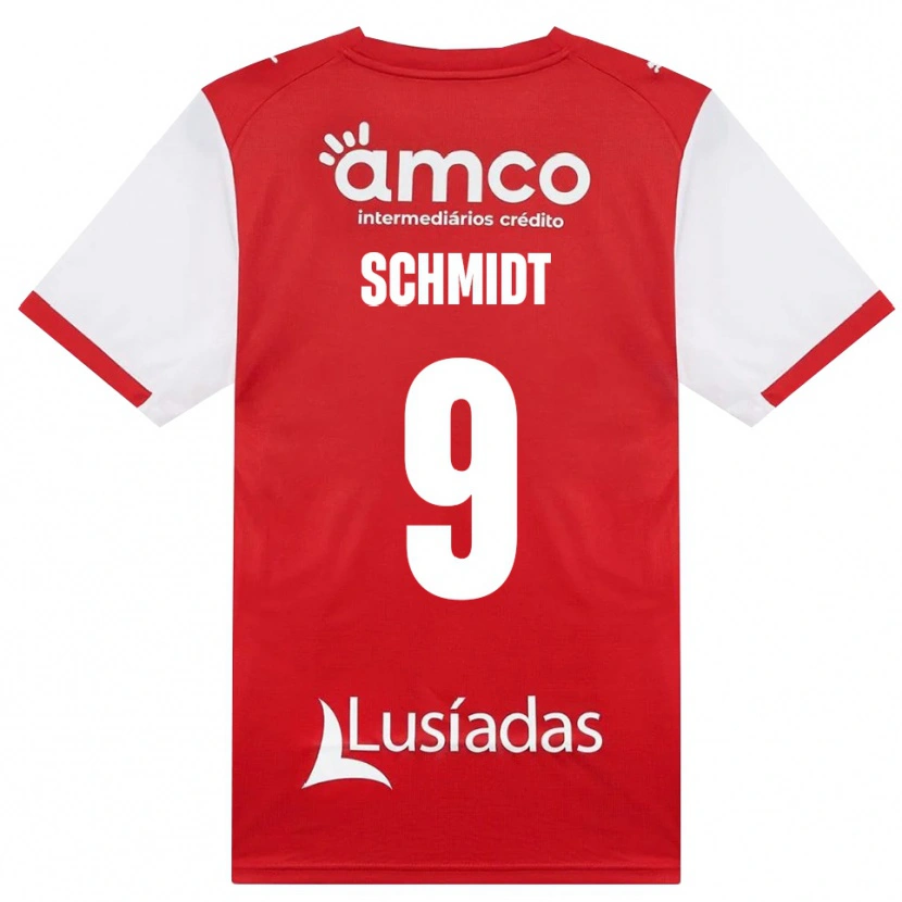 Danxen Män Malu Schmidt #9 Vit Röd Svart Hemmatröja Matchtröjor 2026/27 Tröjor T-Tröja