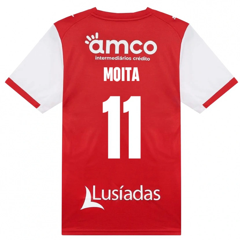 Danxen Män Carlos Moita #11 Vit Röd Svart Hemmatröja Matchtröjor 2026/27 Tröjor T-Tröja