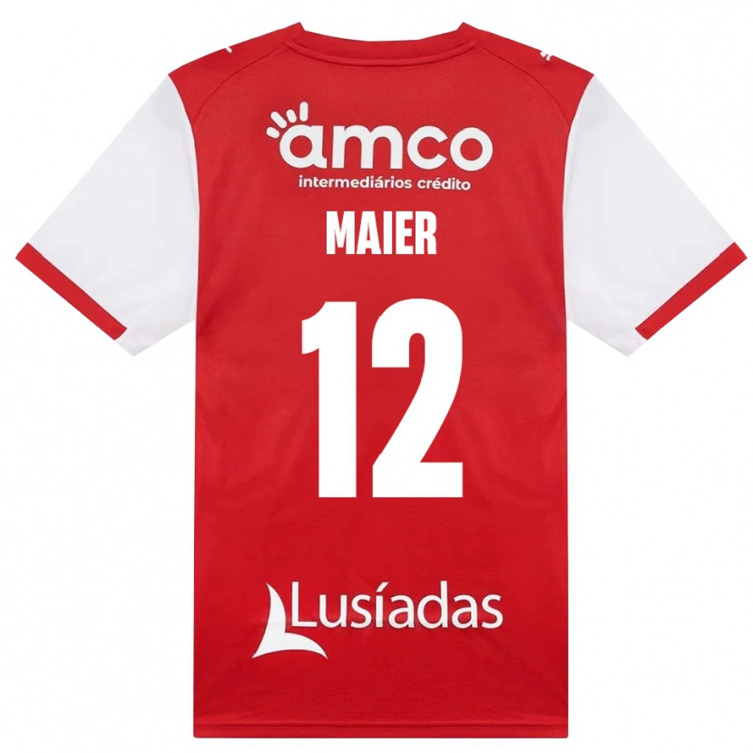 Danxen Män Merse Maier #12 Vit Röd Svart Hemmatröja Matchtröjor 2026/27 Tröjor T-Tröja