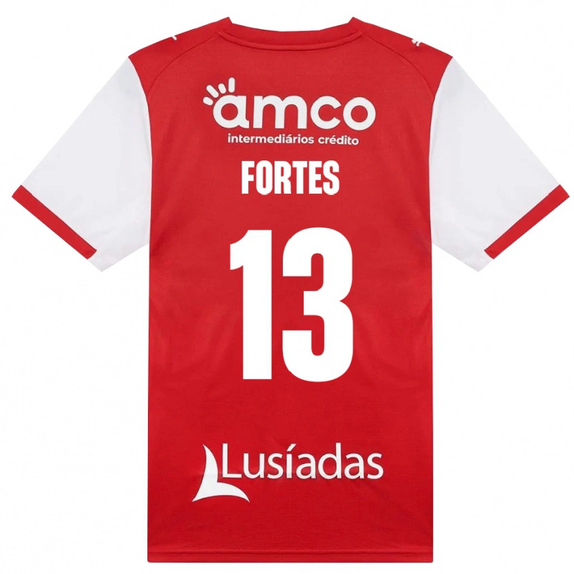 Danxen Män Melany Fortes #13 Vit Röd Svart Hemmatröja Matchtröjor 2026/27 Tröjor T-Tröja