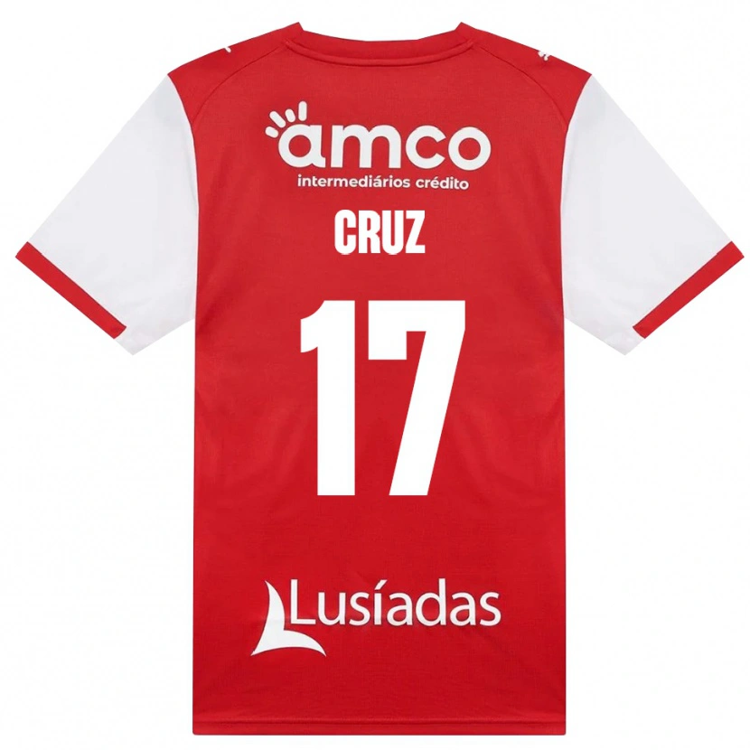 Danxen Män Salvador Cruz #17 Vit Röd Svart Hemmatröja Matchtröjor 2026/27 Tröjor T-Tröja