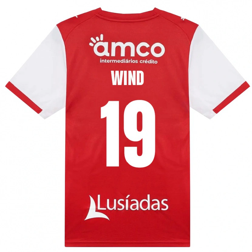 Danxen Män Jonas Wind #19 Vit Röd Svart Hemmatröja Matchtröjor 2026/27 Tröjor T-Tröja