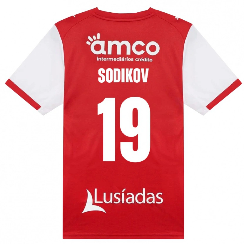 Danxen Män Sayfiddin Sodikov #19 Vit Röd Svart Hemmatröja Matchtröjor 2026/27 Tröjor T-Tröja