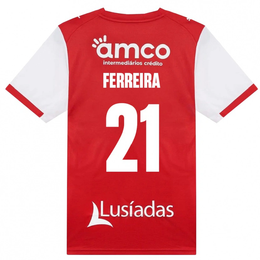 Danxen Män Ana Carolina Ferreira #21 Vit Röd Svart Hemmatröja Matchtröjor 2026/27 Tröjor T-Tröja