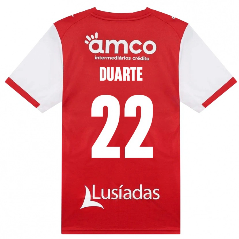 Danxen Män Vânia Duarte #22 Vit Röd Svart Hemmatröja Matchtröjor 2026/27 Tröjor T-Tröja