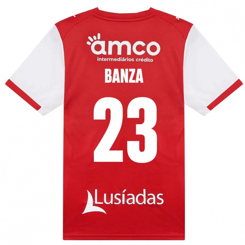 Danxen Män Simon Banza #23 Vit Röd Svart Hemmatröja Matchtröjor 2026/27 Tröjor T-Tröja