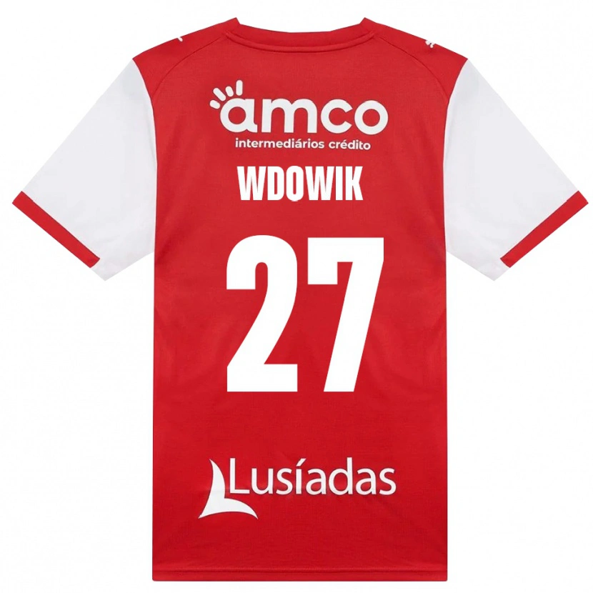 Danxen Män Bartlomiej Wdowik #27 Vit Röd Svart Hemmatröja Matchtröjor 2026/27 Tröjor T-Tröja