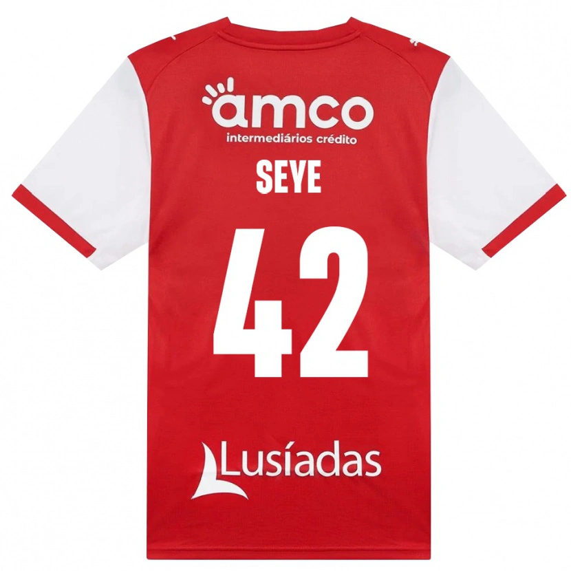 Danxen Män Modou Seye #42 Vit Röd Svart Hemmatröja Matchtröjor 2026/27 Tröjor T-Tröja