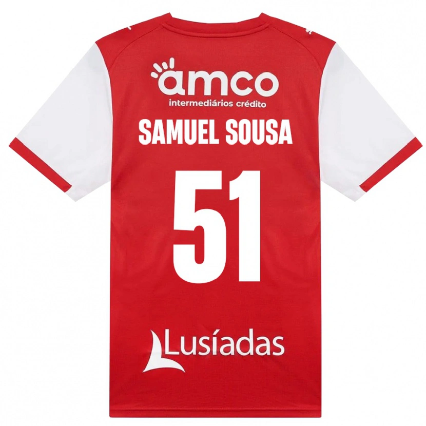 Danxen Män Samuel Sousa #51 Vit Röd Svart Hemmatröja Matchtröjor 2026/27 Tröjor T-Tröja