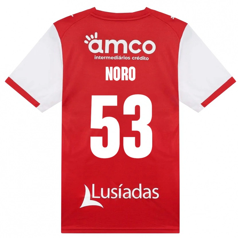 Danxen Män Jonatás Noro #53 Vit Röd Svart Hemmatröja Matchtröjor 2026/27 Tröjor T-Tröja