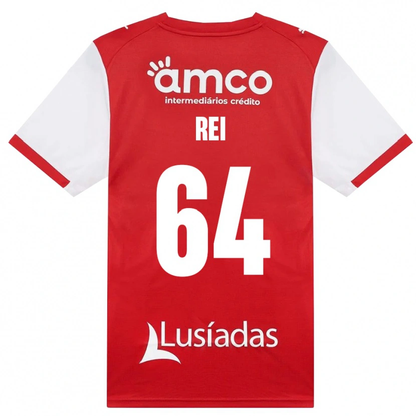 Danxen Män Ricardo Rei #64 Vit Röd Svart Hemmatröja Matchtröjor 2026/27 Tröjor T-Tröja