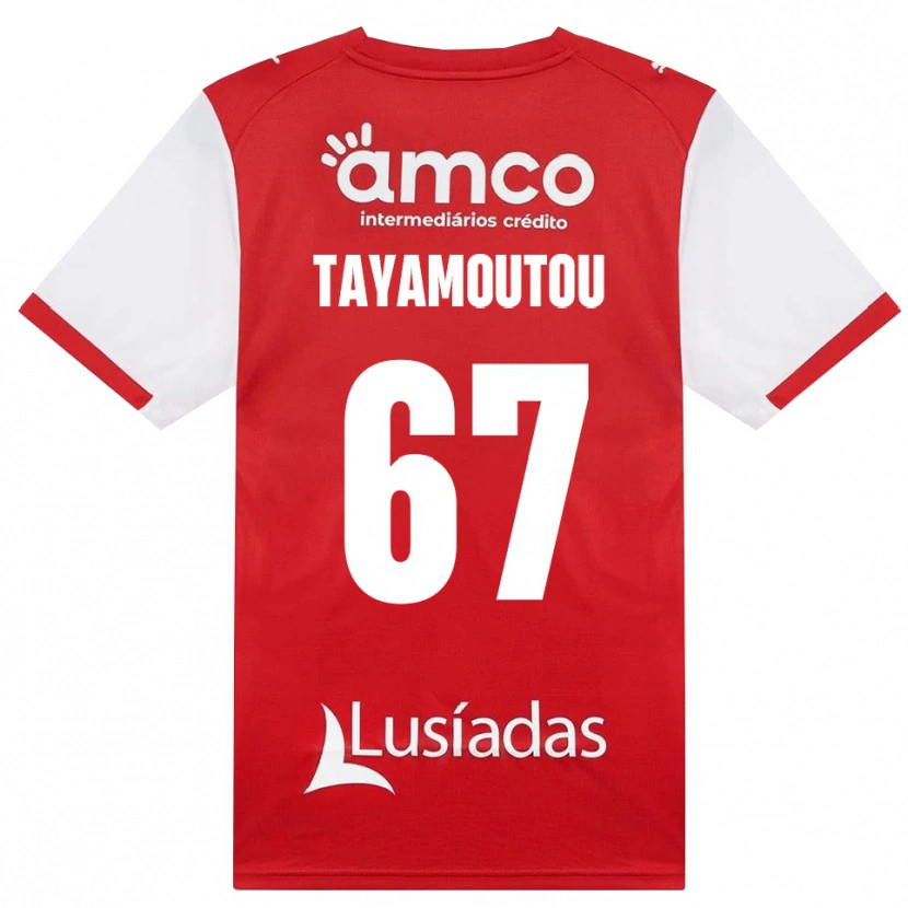 Danxen Män Enzo Tayamoutou #67 Vit Röd Svart Hemmatröja Matchtröjor 2026/27 Tröjor T-Tröja