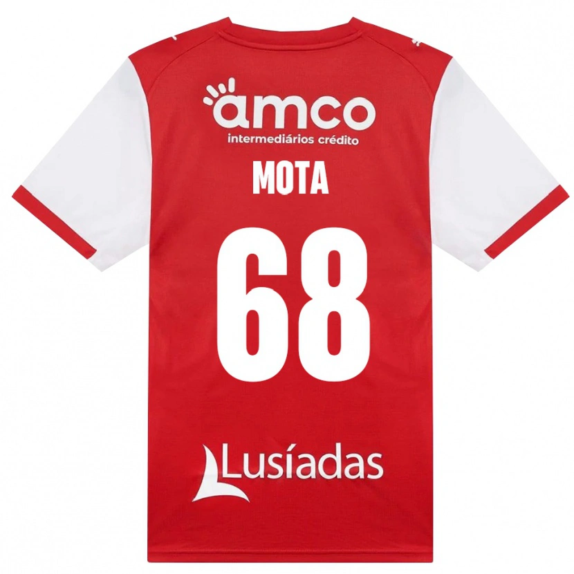 Danxen Män Edgar Mota #68 Vit Röd Svart Hemmatröja Matchtröjor 2026/27 Tröjor T-Tröja