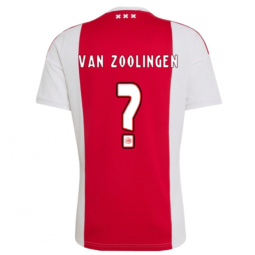 Danxen Män Glenn Van Zoolingen #0 Röd Vit Gul Hemmatröja Matchtröjor 2026/27 Tröjor T-Tröja