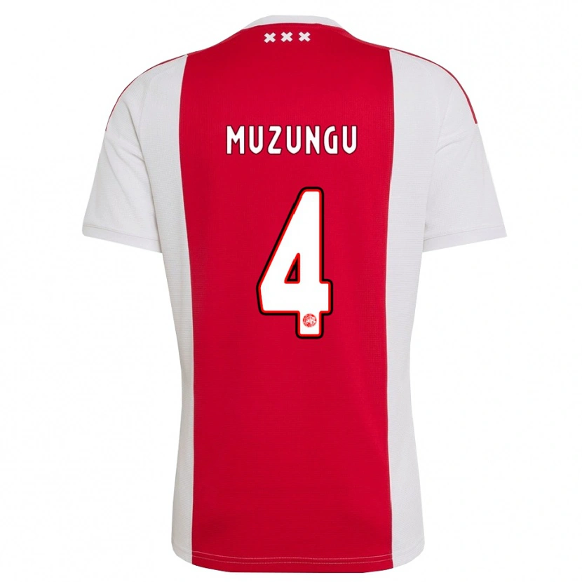 Danxen Män Marvyn Muzungu #4 Röd Vit Gul Hemmatröja Matchtröjor 2026/27 Tröjor T-Tröja