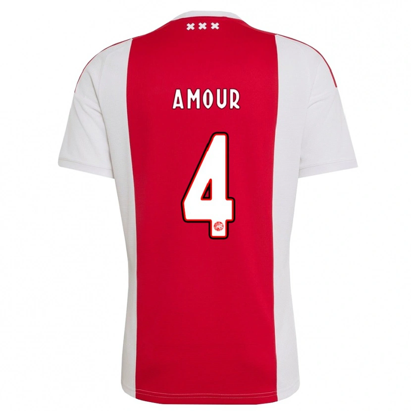 Danxen Män Jahyendrow Amour #4 Röd Vit Gul Hemmatröja Matchtröjor 2026/27 Tröjor T-Tröja