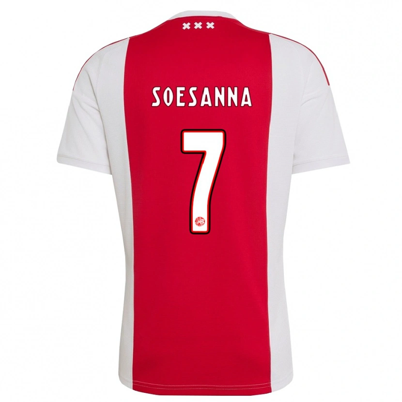 Danxen Män Jaden Soesanna #7 Röd Vit Gul Hemmatröja Matchtröjor 2026/27 Tröjor T-Tröja