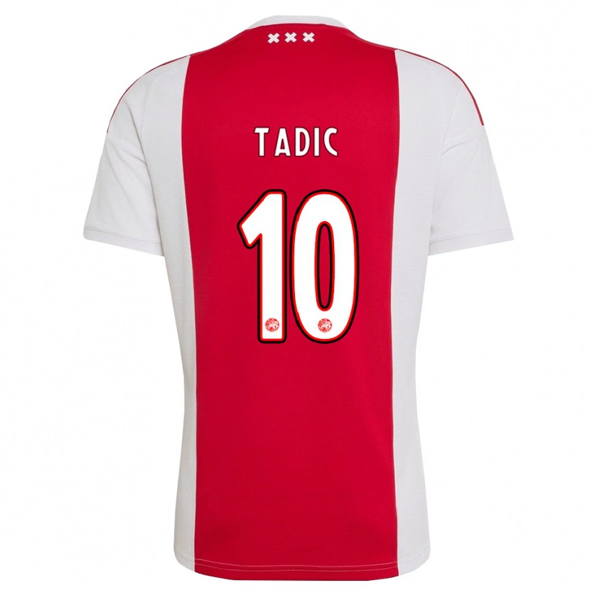 Danxen Män Dusan Tadic #10 Röd Vit Gul Hemmatröja Matchtröjor 2026/27 Tröjor T-Tröja