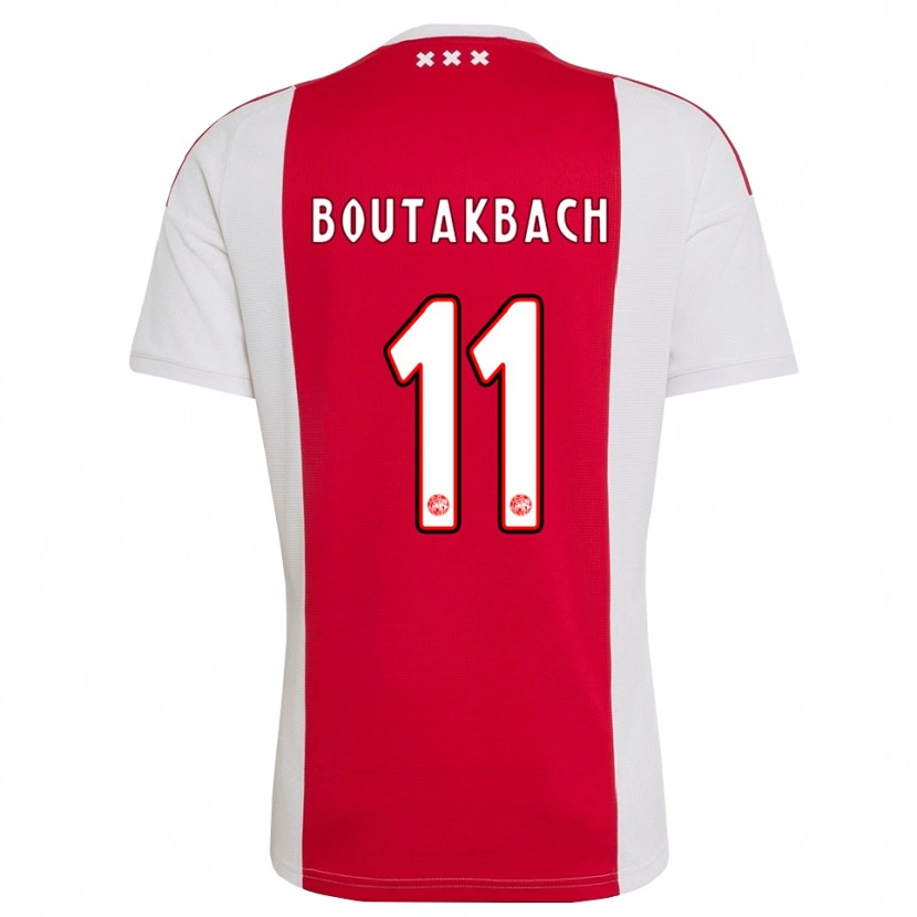 Danxen Män Massin Boutakbach #11 Röd Vit Gul Hemmatröja Matchtröjor 2026/27 Tröjor T-Tröja