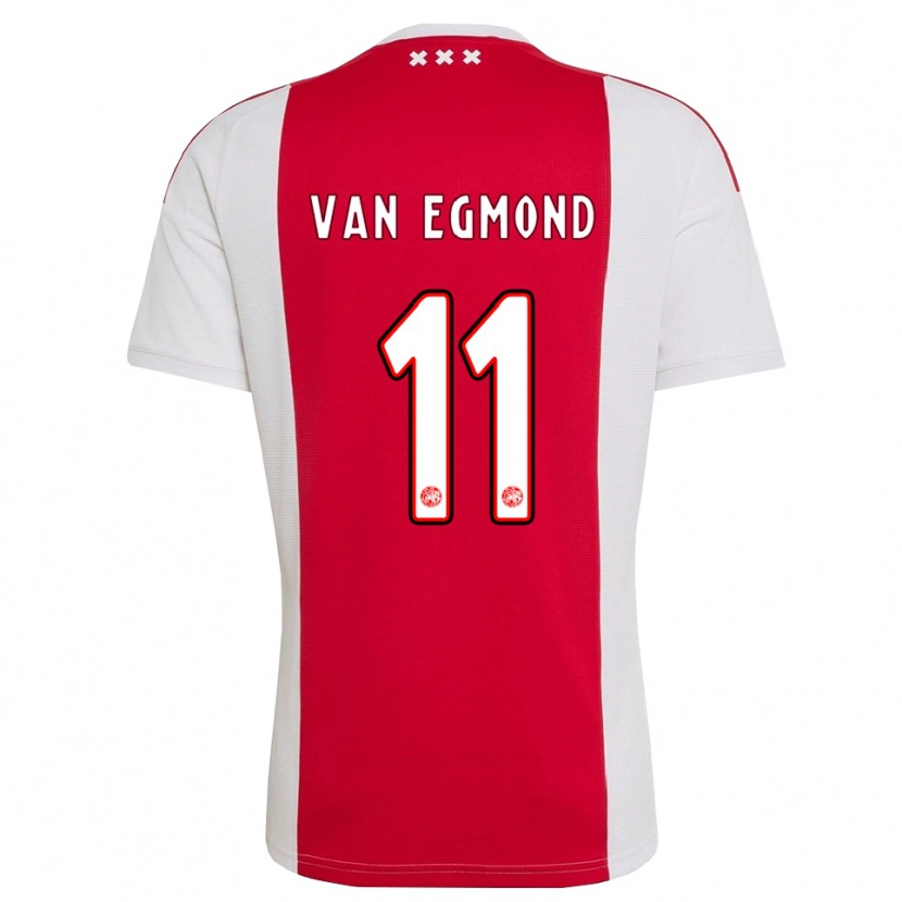 Danxen Män Bo Van Egmond #11 Röd Vit Gul Hemmatröja Matchtröjor 2026/27 Tröjor T-Tröja