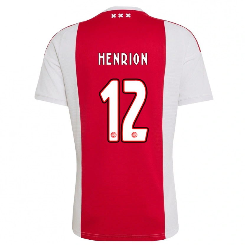 Danxen Män Martin Henrion #12 Röd Vit Gul Hemmatröja Matchtröjor 2026/27 Tröjor T-Tröja