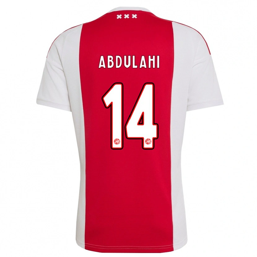 Danxen Män Liban Abdulahi #14 Röd Vit Gul Hemmatröja Matchtröjor 2026/27 Tröjor T-Tröja