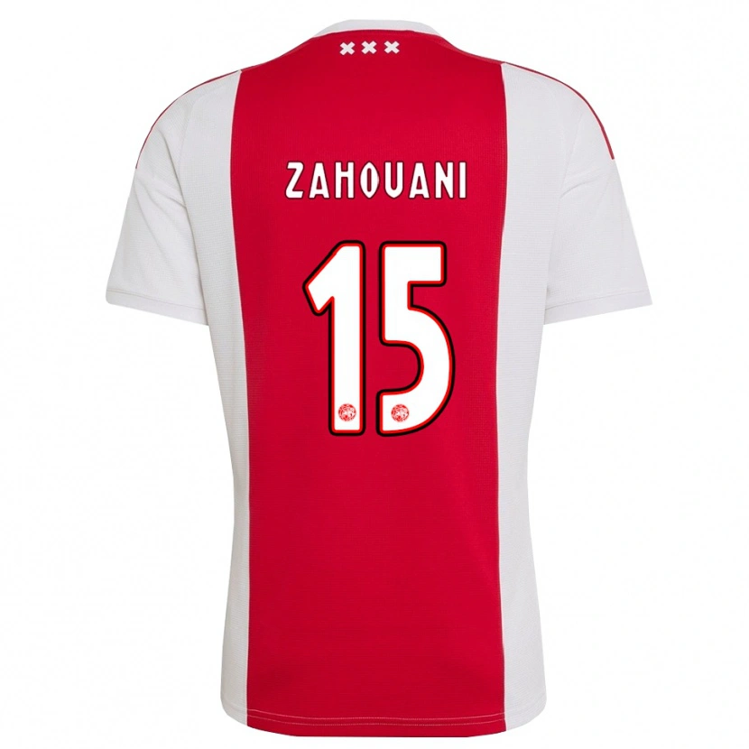 Danxen Män Fouad Zahouani #15 Röd Vit Gul Hemmatröja Matchtröjor 2026/27 Tröjor T-Tröja