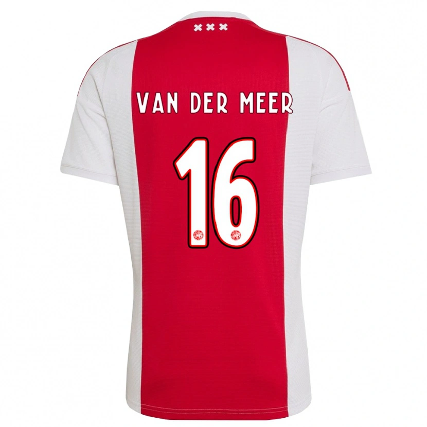 Danxen Män Reno Van Der Meer #16 Röd Vit Gul Hemmatröja Matchtröjor 2026/27 Tröjor T-Tröja