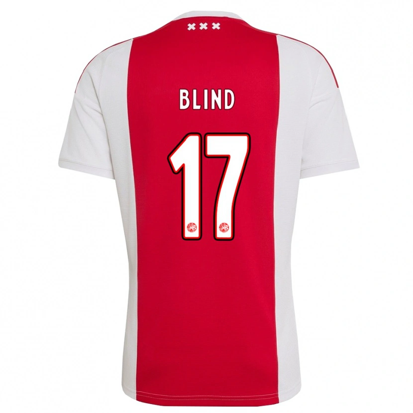Danxen Män Daley Blind #17 Röd Vit Gul Hemmatröja Matchtröjor 2026/27 Tröjor T-Tröja