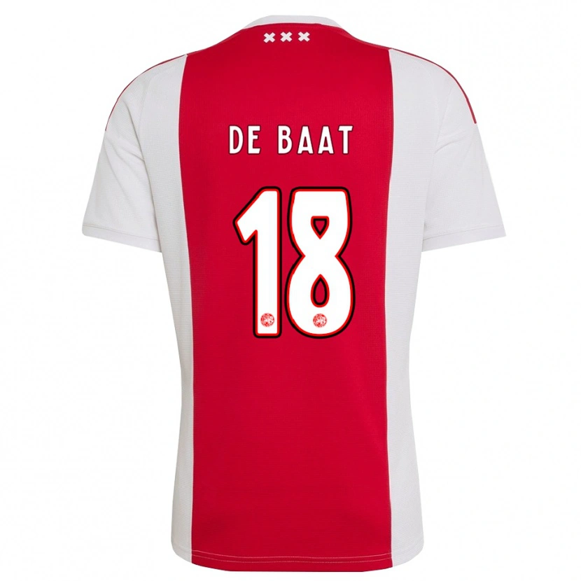 Danxen Män Luca De Baat #18 Röd Vit Gul Hemmatröja Matchtröjor 2026/27 Tröjor T-Tröja