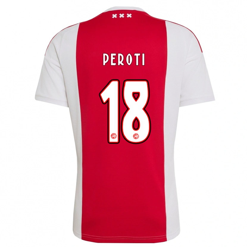 Danxen Män Eljero Peroti #18 Röd Vit Gul Hemmatröja Matchtröjor 2026/27 Tröjor T-Tröja