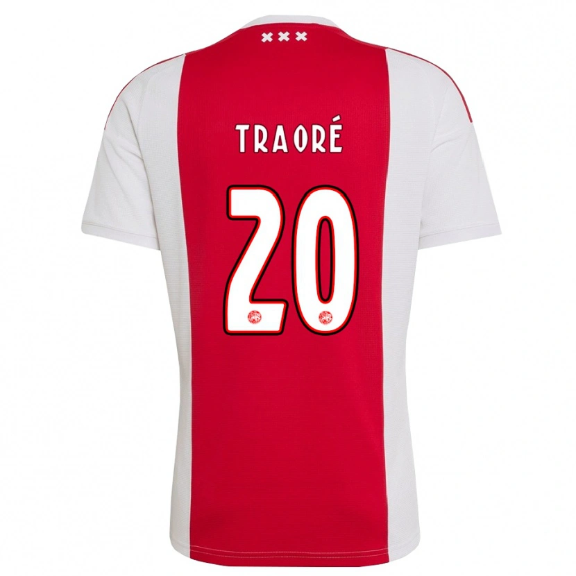 Danxen Män Bertrand Traore #20 Röd Vit Gul Hemmatröja Matchtröjor 2026/27 Tröjor T-Tröja