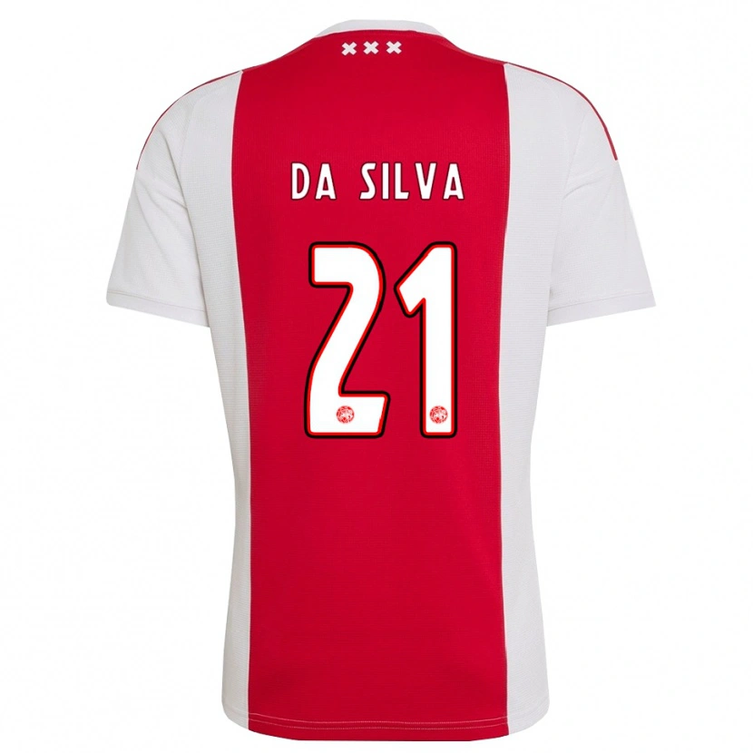 Danxen Män Paulo Da Silva #21 Röd Vit Gul Hemmatröja Matchtröjor 2026/27 Tröjor T-Tröja