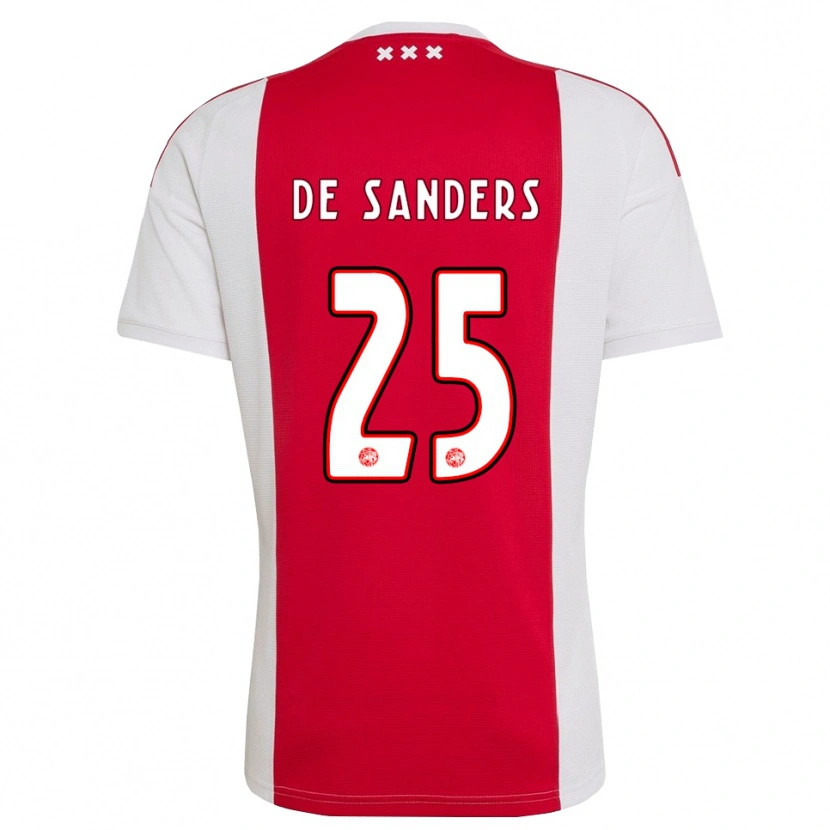 Danxen Män Kay-Lee De Sanders #25 Röd Vit Gul Hemmatröja Matchtröjor 2026/27 Tröjor T-Tröja
